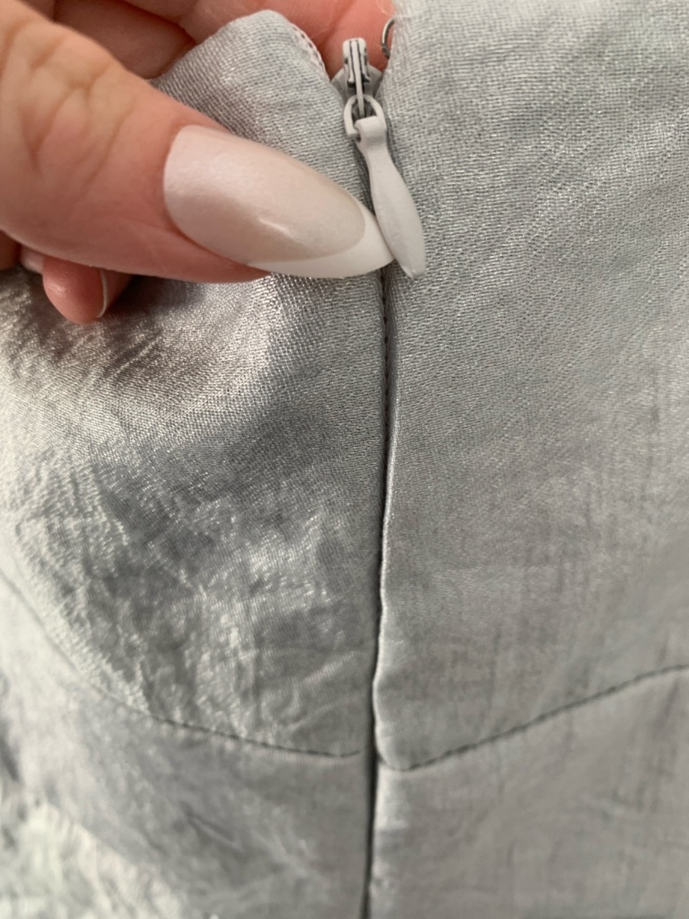 R&M Richards Light Gray Tiered Midi Dress with Cropped Jacket - Picture 9 of 16